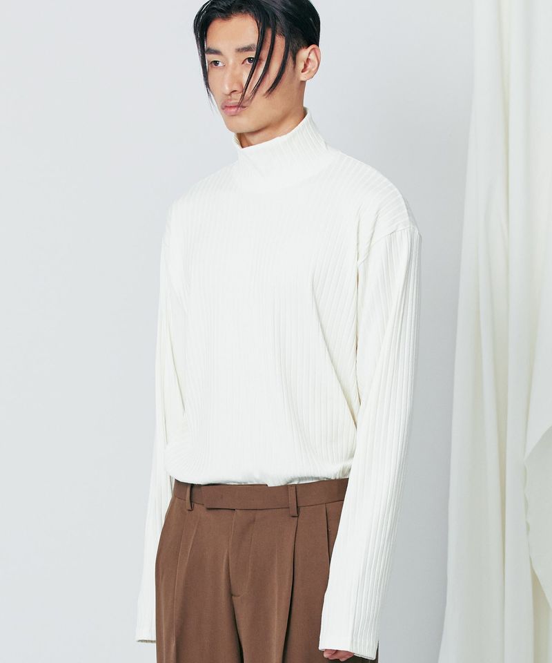 S SY（エスエスワイ）の「harris silky turtle neck long sleeve ivory（Tops）」