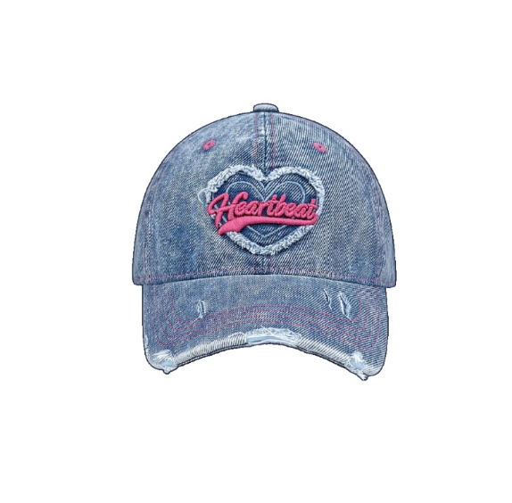 Heart Denim Ball Cap
