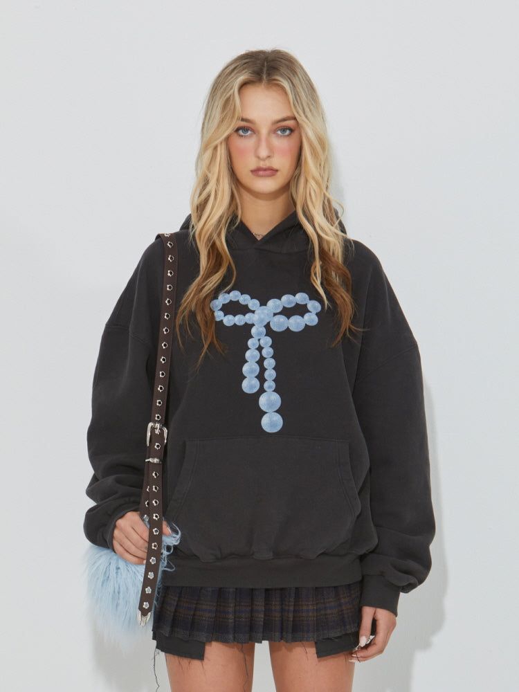 GATELESS（ゲートレス）の「BEADS RIBBON HOOD（Tops）」