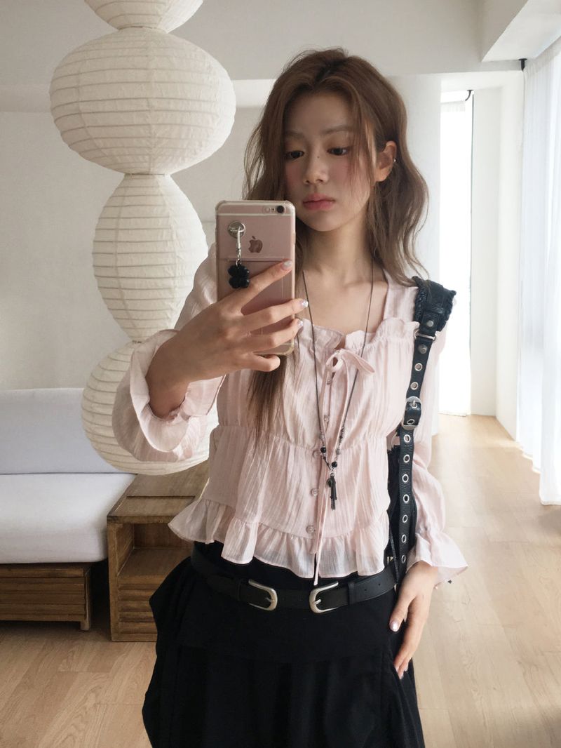 Beads chain long necklace