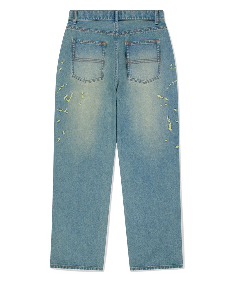 EMB SPLATTER DENIM PANT