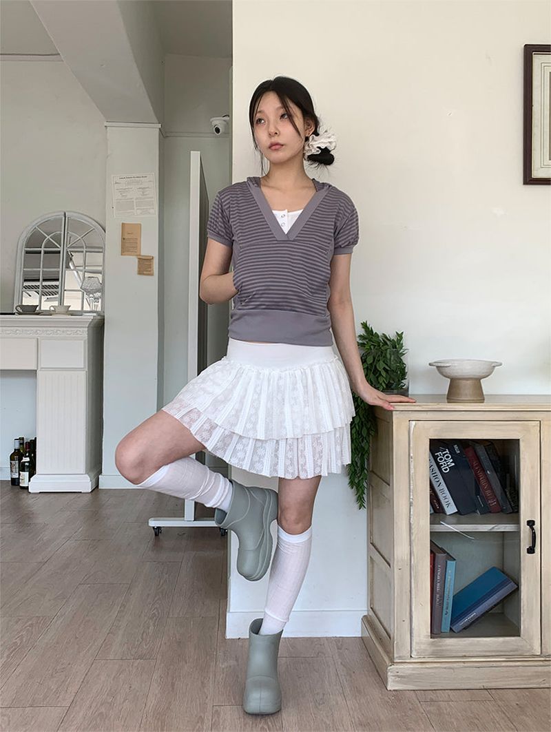 HAZY STRIPE HOODIE (2C)