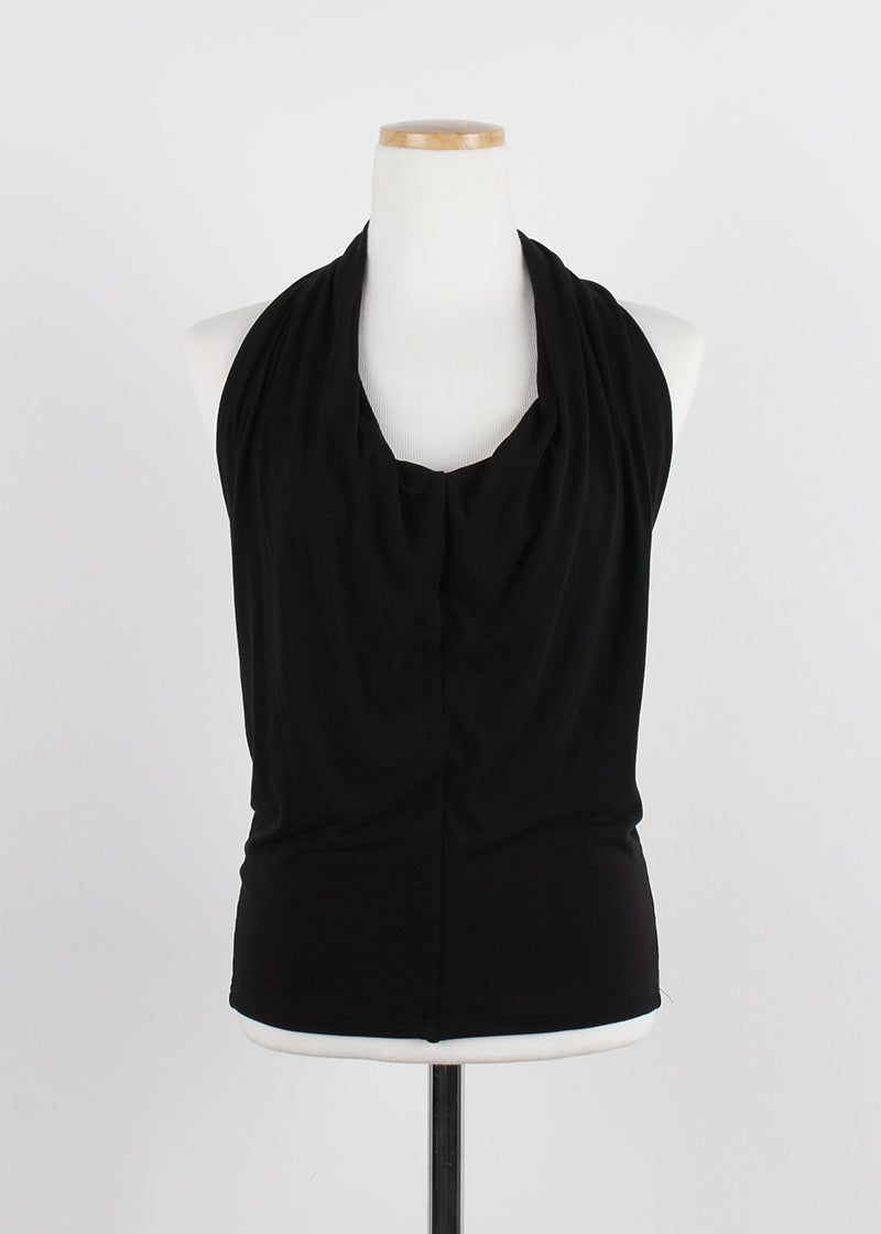 DRAPE HALTER TOP