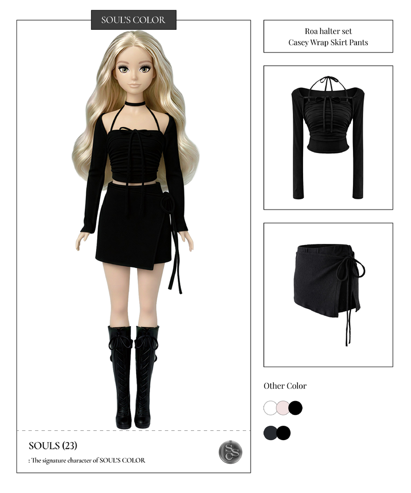 Casey Wrap Skirt Pants (2color)