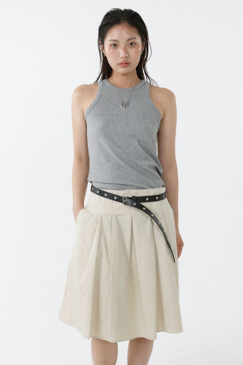 ALL-DAY SLEEVELESS TOP_MELANGE GRAY
