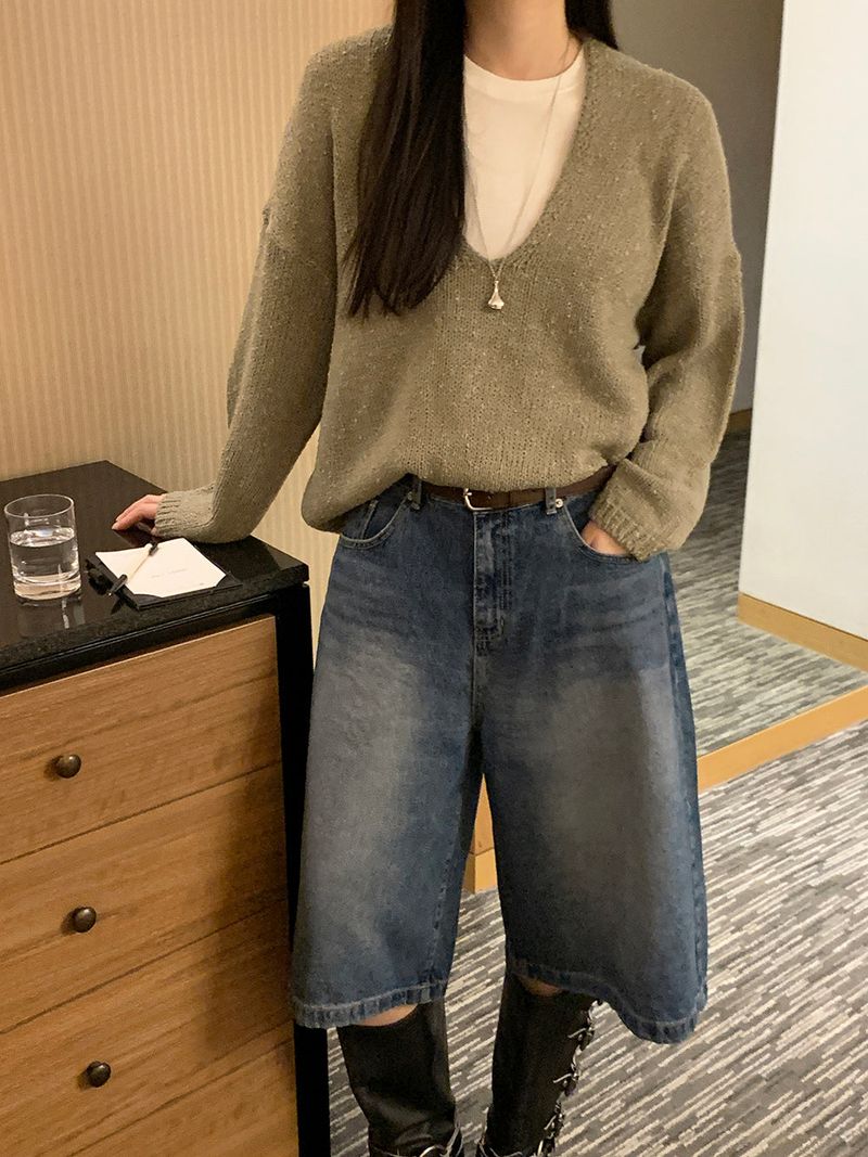 [MADE] Rieze Deep V Knit