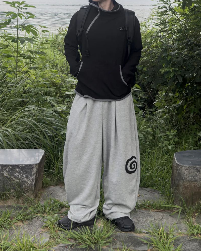 Nuve Art Graphic Wide Sweatpants