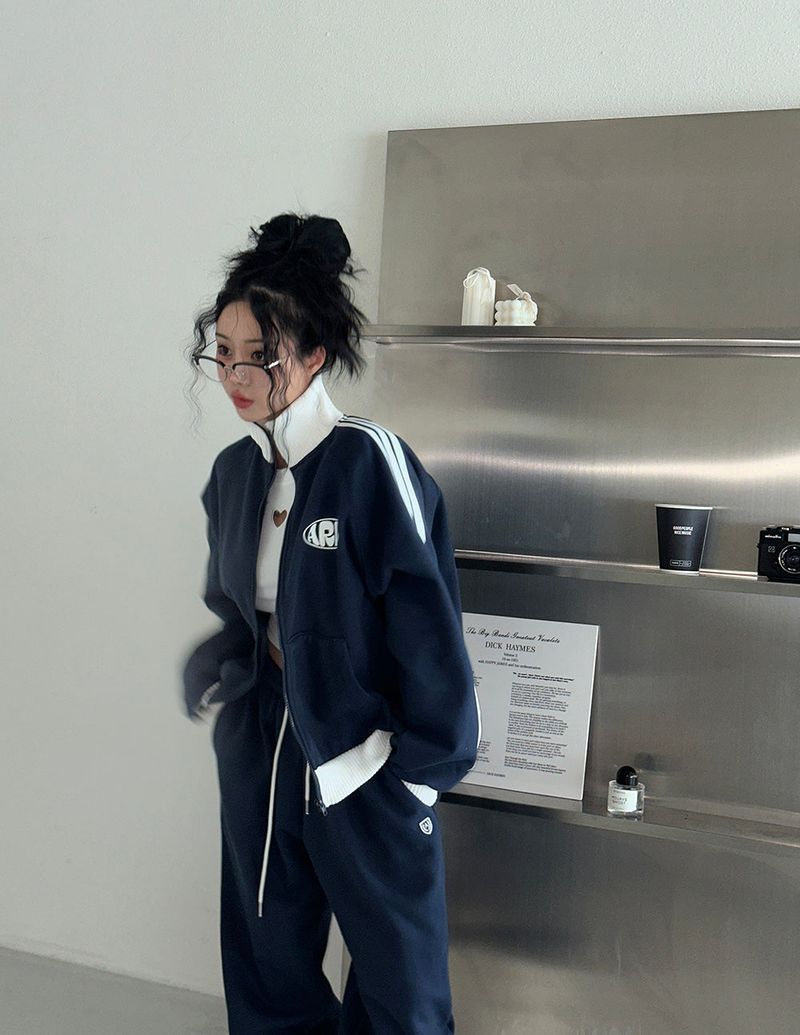 Aru fleece track zip-up