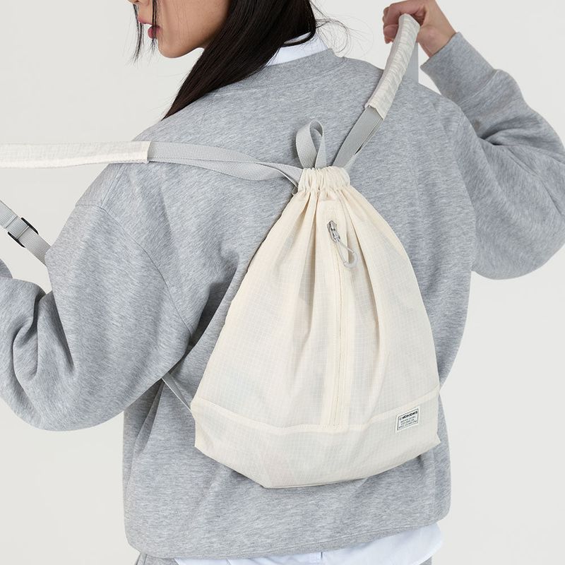 NEIKIDNIS（ネイキドニス）の「Air-rip™ パッカブルジムサック / Off White（バッグ）」