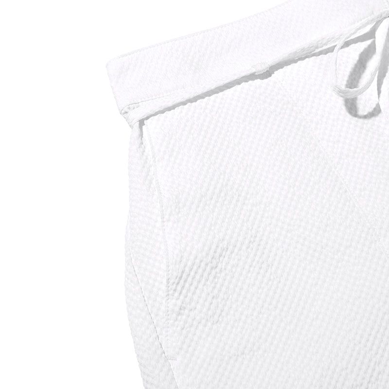 COLLECTION SEERSUCKER BANDING PANTS [WHITE]