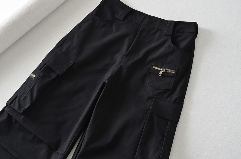 Reality Zipper Wide Cargo Pants
