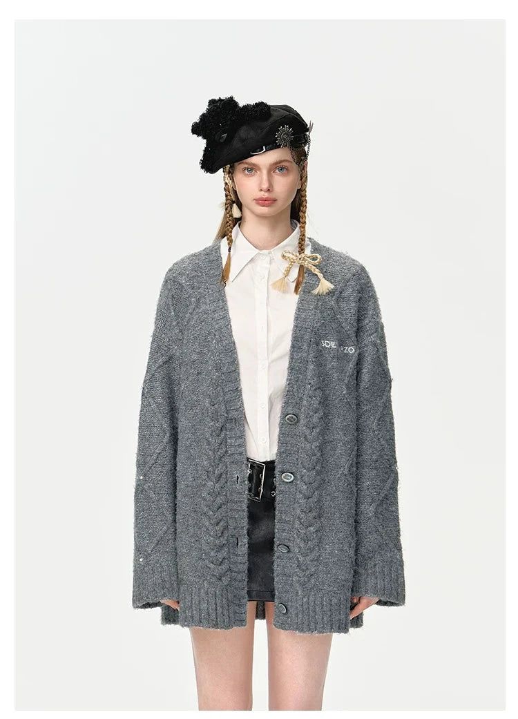 13DE MARZO(トレセ・デ・マルゾ)の「13DE MARZO Doozoo Pear Embroidery Cardigan(Tops)」