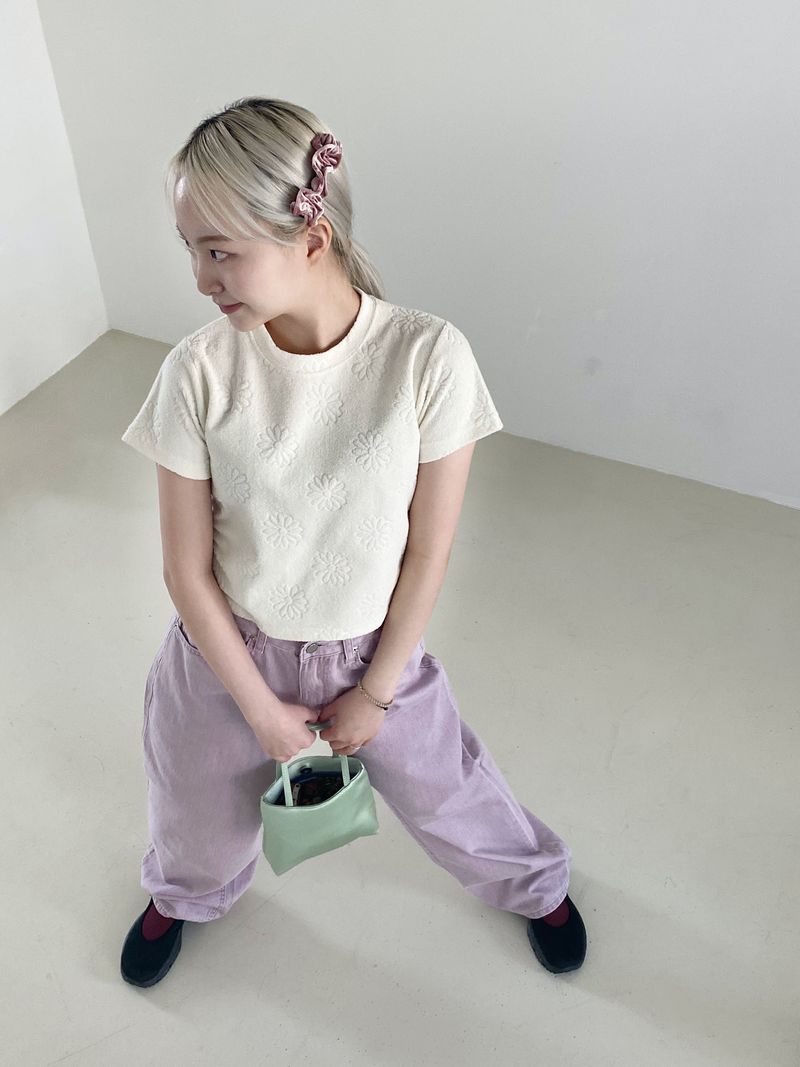 Saffron semi-wide pants