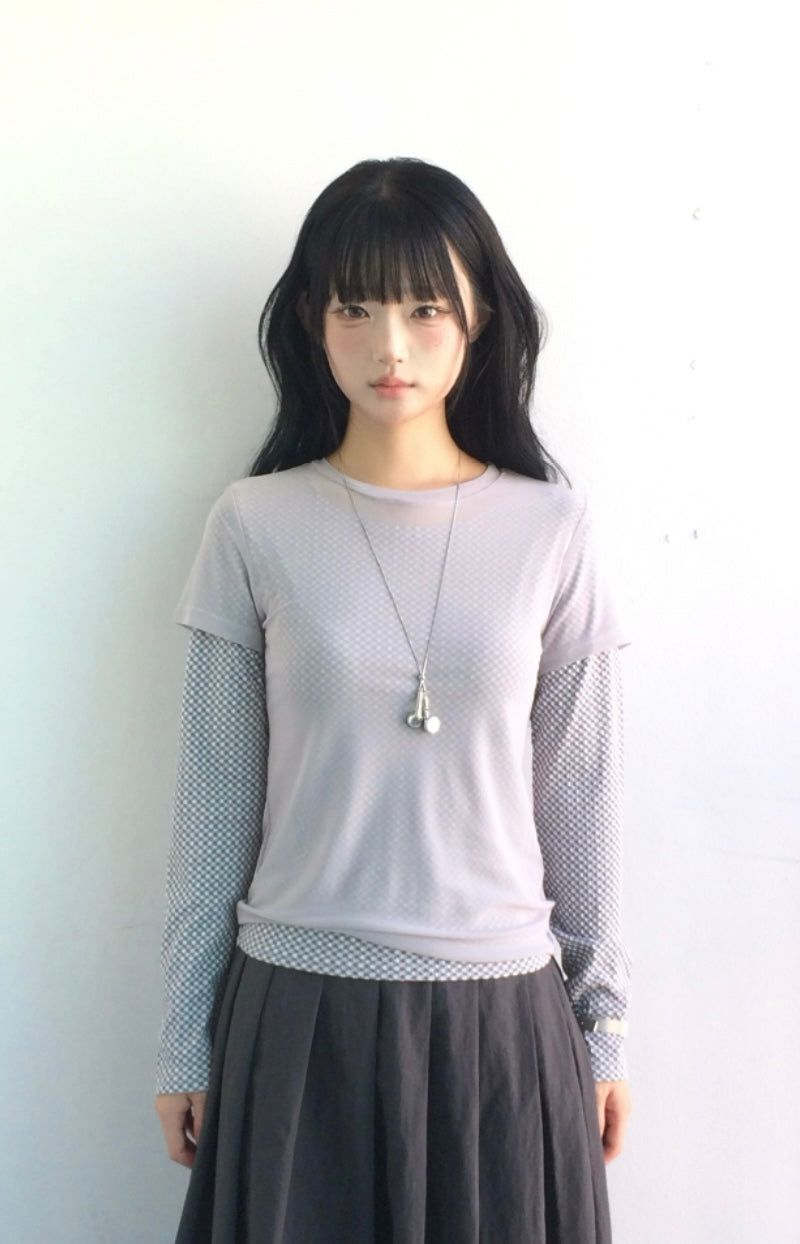 ner.ui.bin(ノエビン)の「Minibel check t(Tops)」
