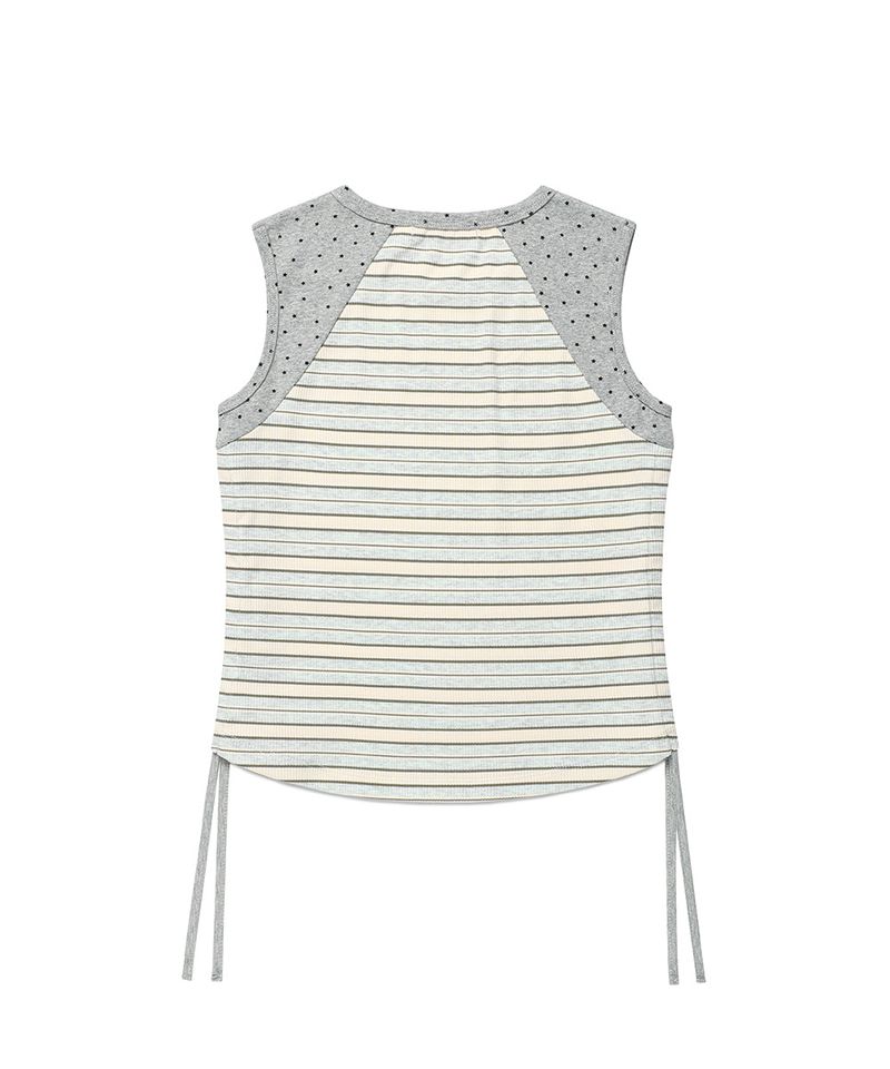 MULTI STRIPED SLEEVELESS BLUE(CV2GMFT581A)