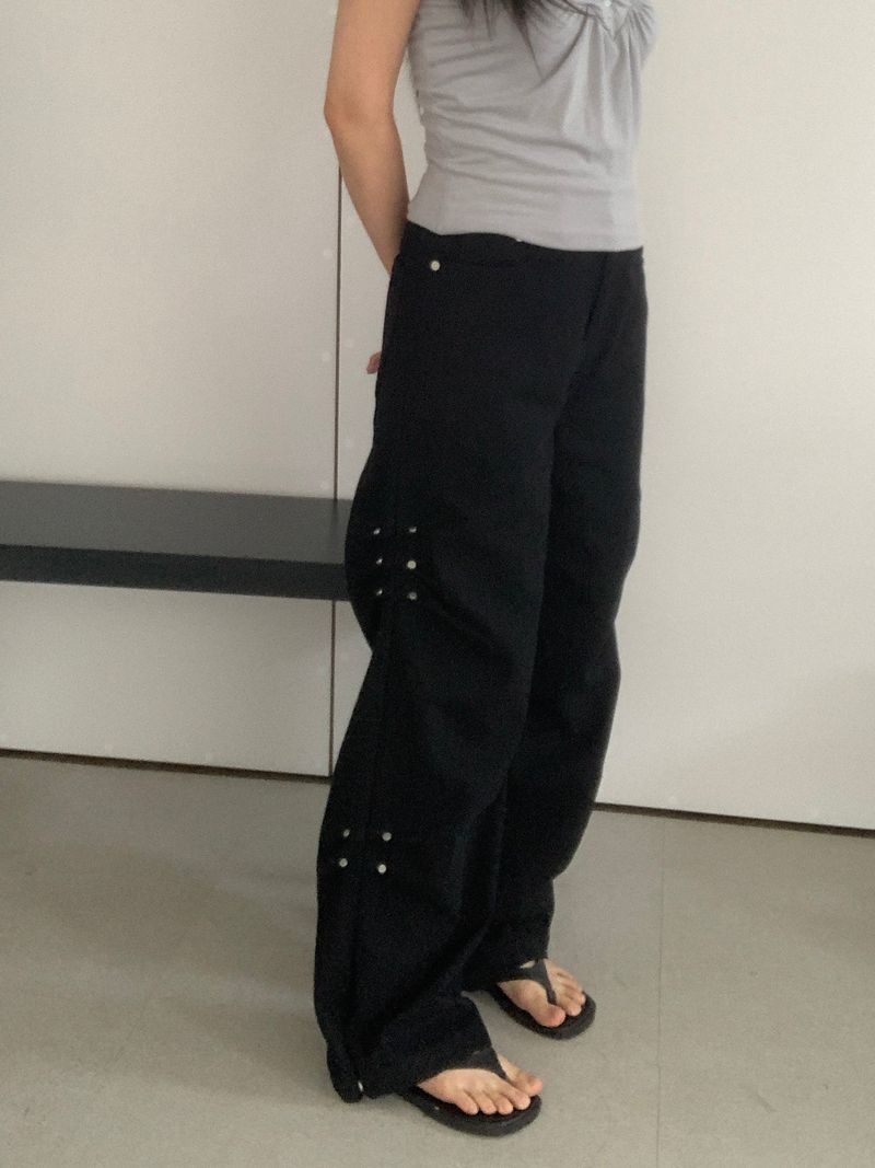 [~2XL] ハワード サイドリベットパンツ