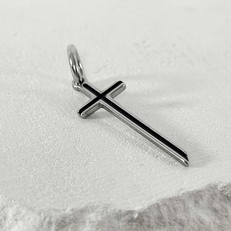 ss-Multi P circle keyring necklace_silver