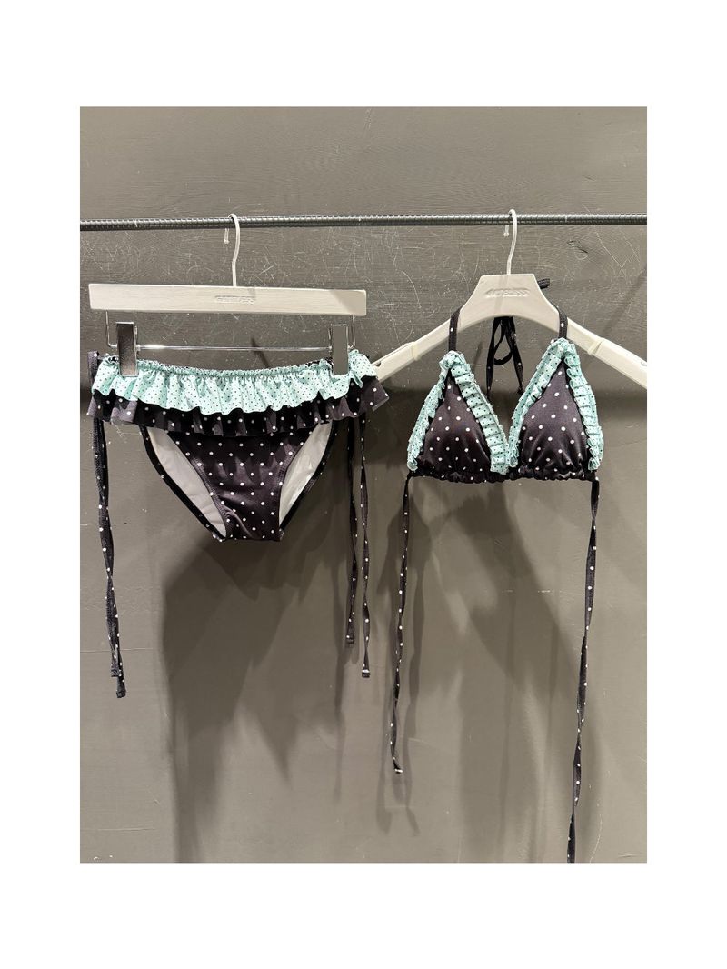 [summer item] moe frill dot bikini (2color)