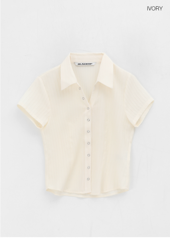 [MADE] Elsop Burton Pleats Blouse (Short-Sleeved ver.)