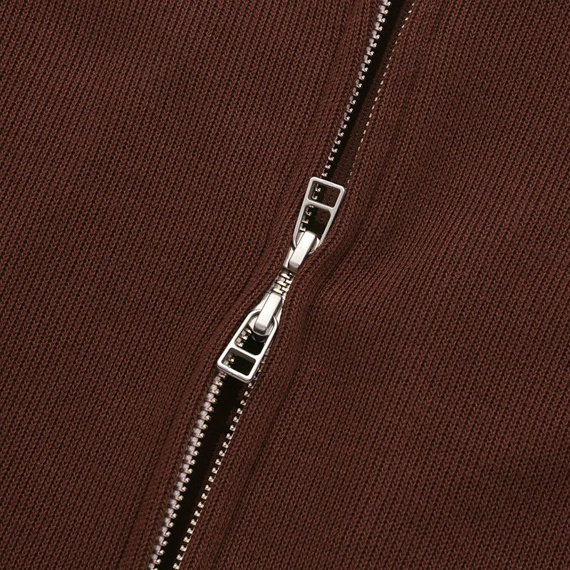 Fickle 2-WAY full zip-up / Brown
