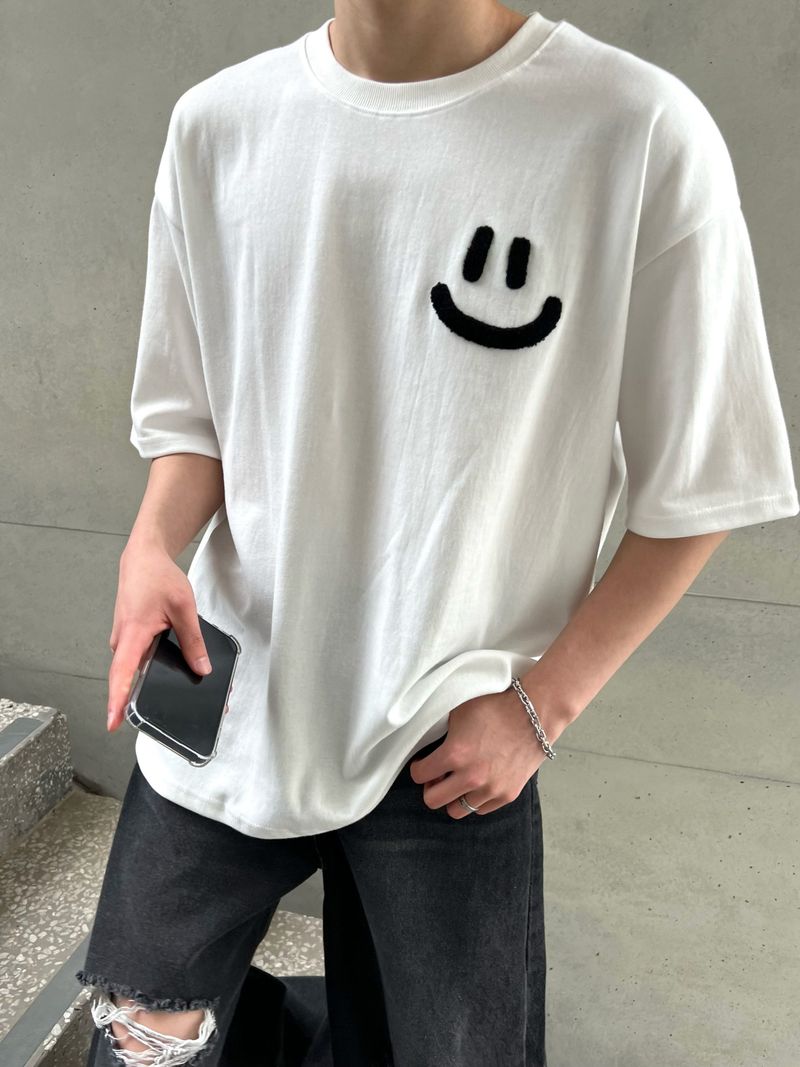 Daily Bookle Smile Overfit Short Sleeve