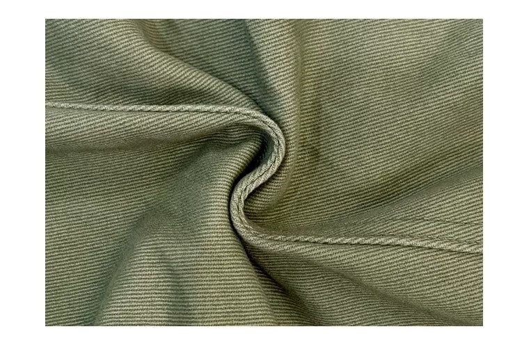 Khaki Cargo Wide Leg Straight Pants