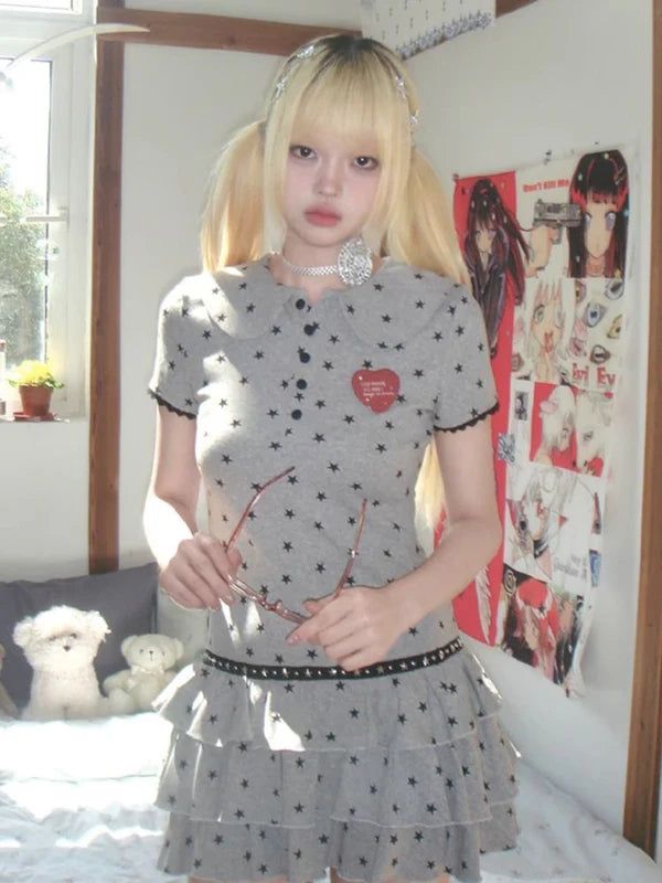 [Hashtag DDD] puffy star cake dress