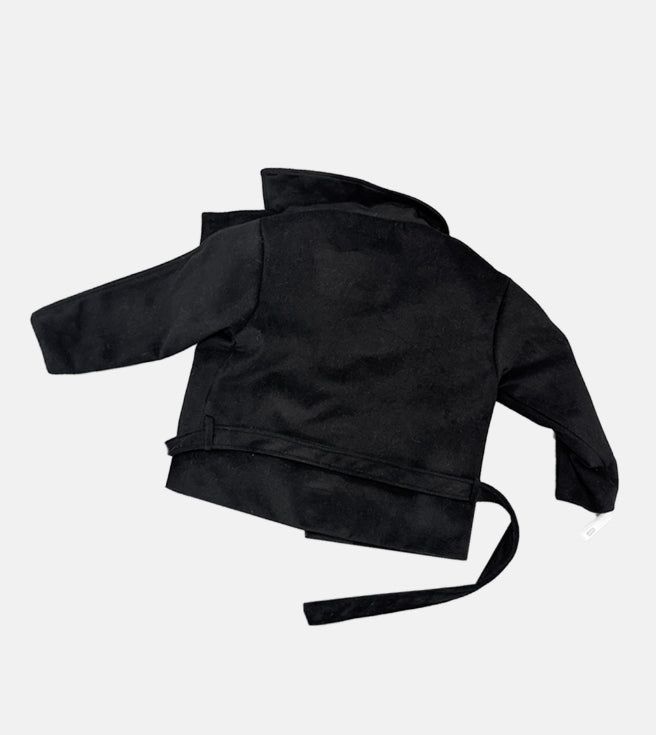 Black bell midi coat