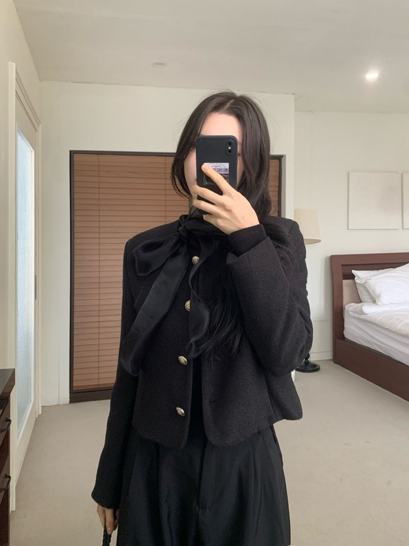 Tilly Tie Scarf Long Sleeve Top