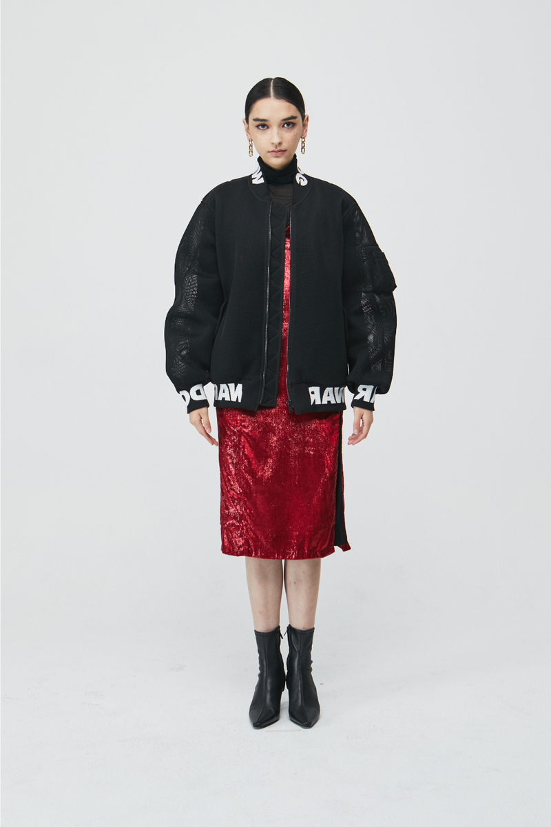Net Bomber Jacket