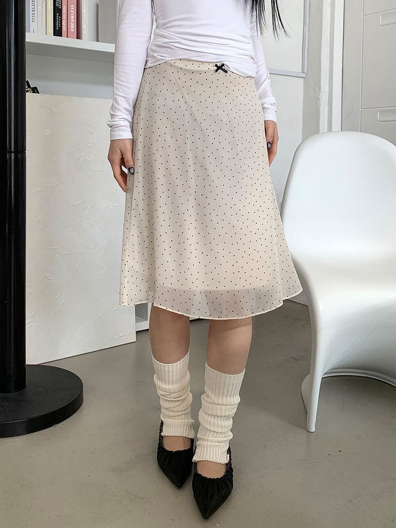 JAZZ THE ORDER(ジャズ ザ オーダー)の「DOT MIDI CHIFFON SKIRT (2C)(Skirts)」