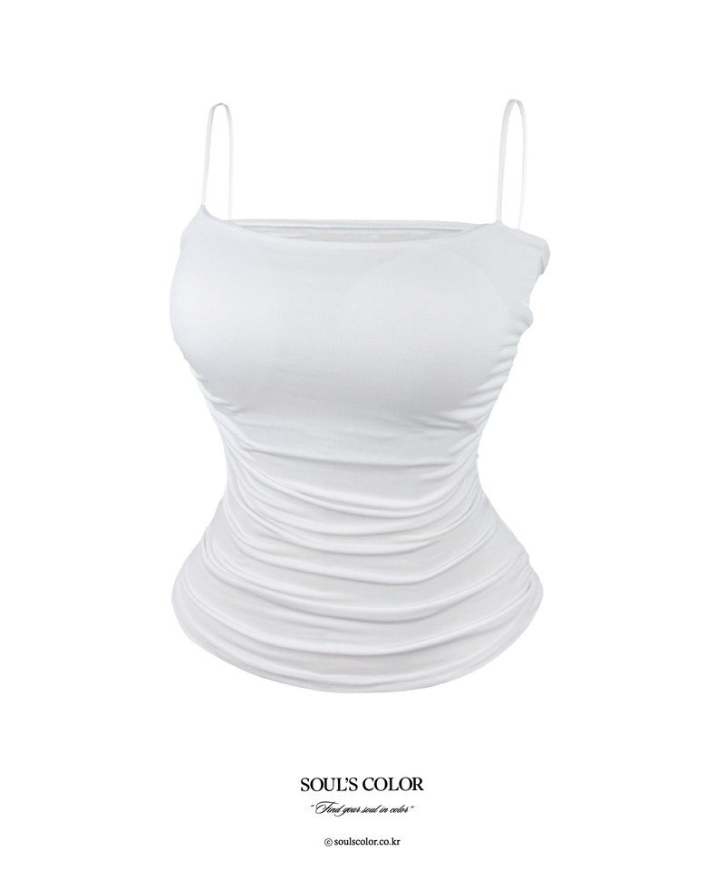Airy Cooling Shirring Camisole (2color)