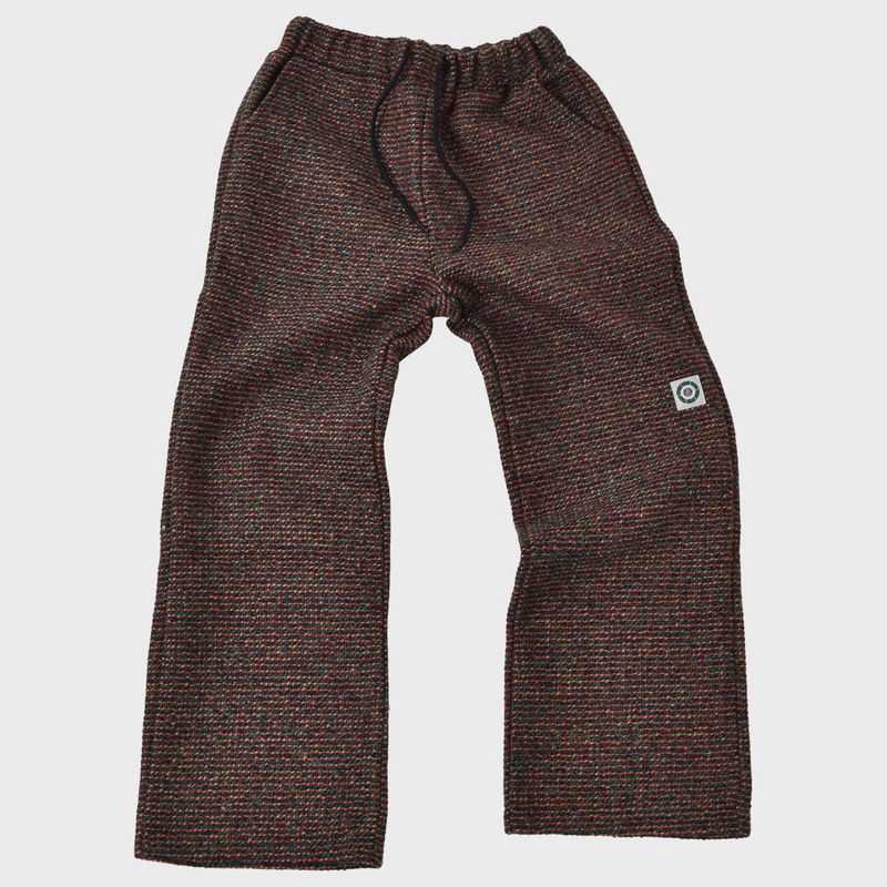 AVRIL TWEED WIDE LONG PANTS (GREEN)