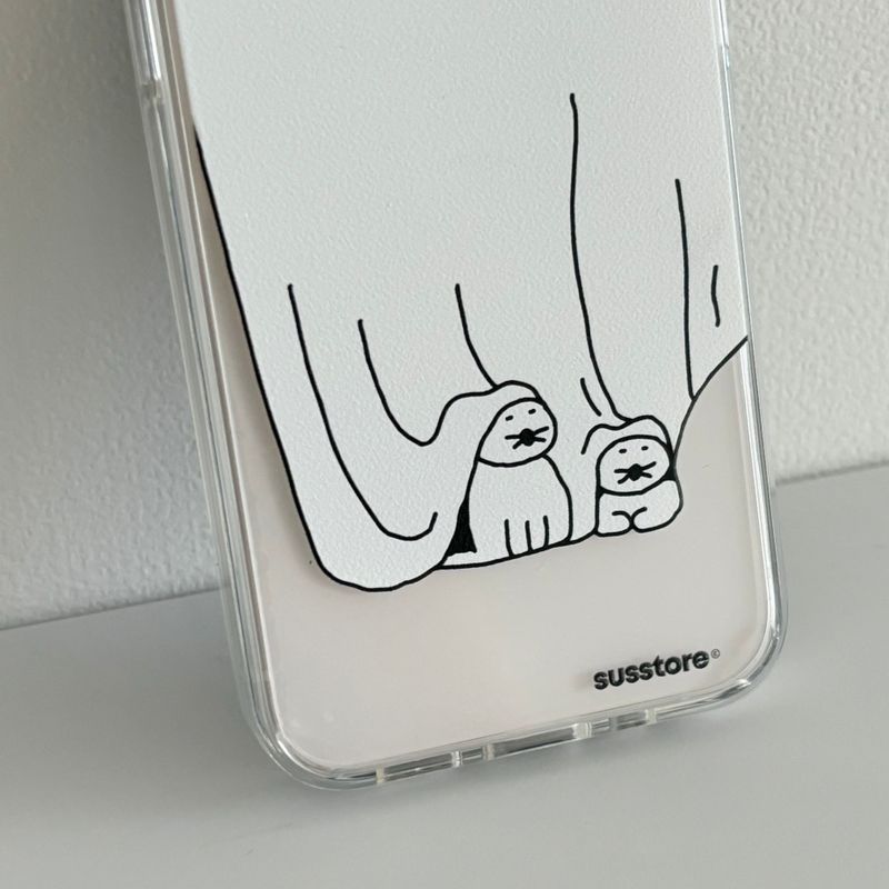 The cat that became a nun phone case
