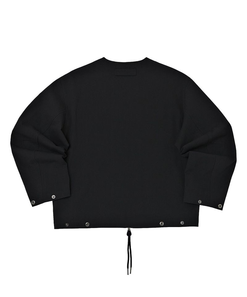 EARTH COTTON Y ZIP-UP JACKET (Black)