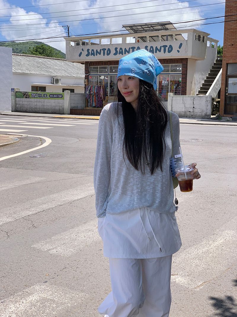 [MADE] Kaen Nylon Layered Skirt Banding Pants