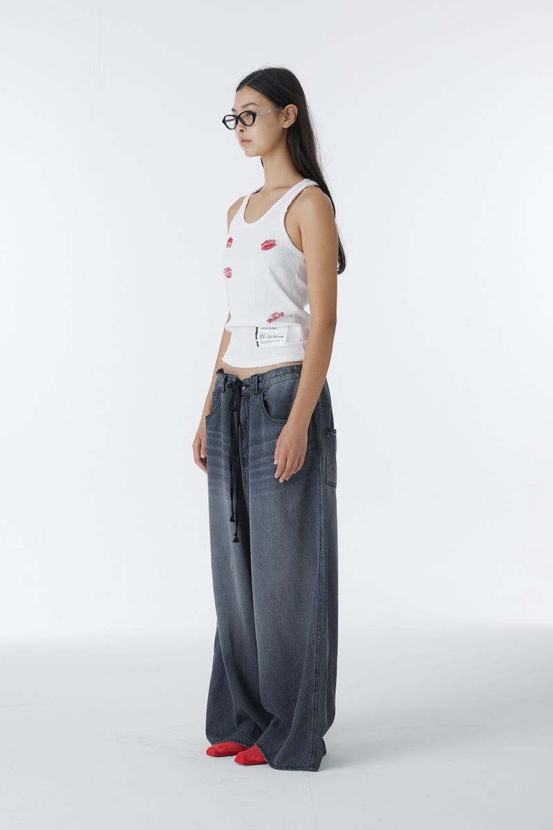 KISS MARK TANK TOP (WHITE)