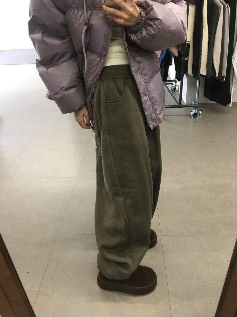 Peach Pintuck Jogger Pants (7color)