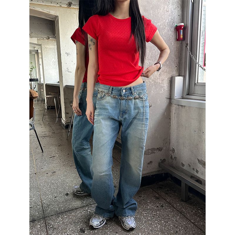 [UNISEX] VINTAGE DAMAGE DENIM PANTS