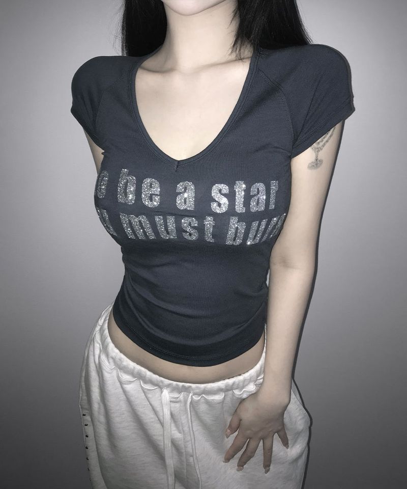 グリッタースターTシャツ(5colors)