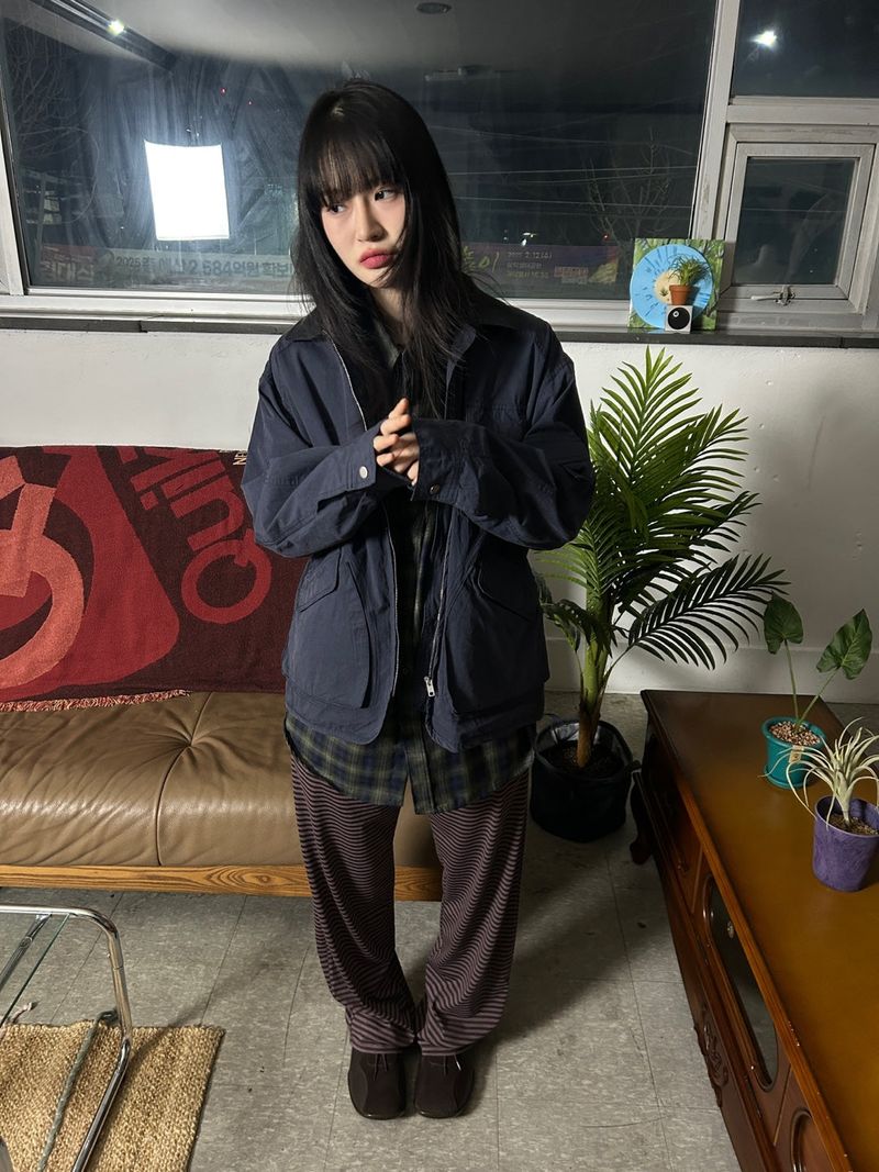 (3colors) stripe natural pants