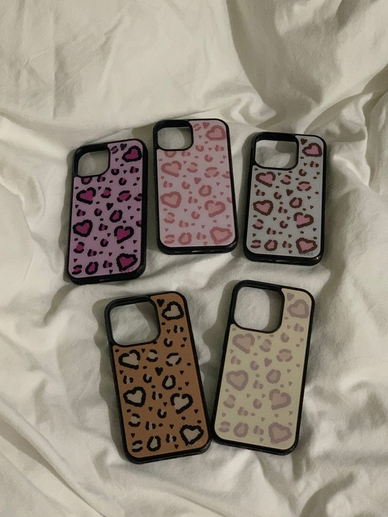 heart leopard (brown) case 