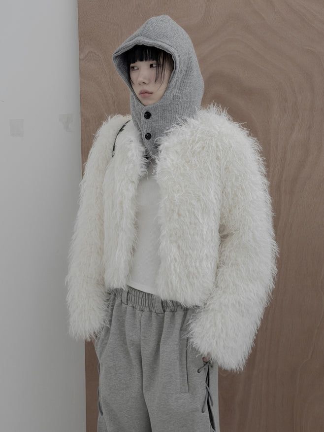 mnem（ムネム）の「Coteo Crop Fur Jacket（Jackets/Outerwear）」