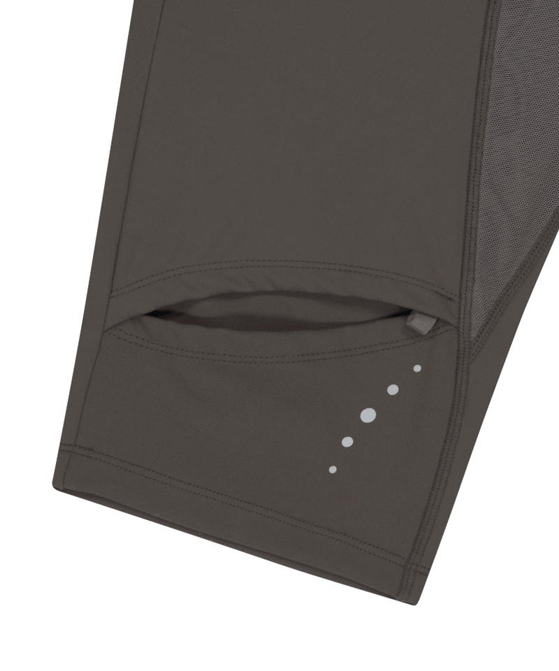 Thigh Slit Shorts Leggings / Stone Brown