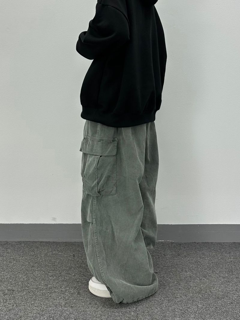 corduroy pigment cargo pants