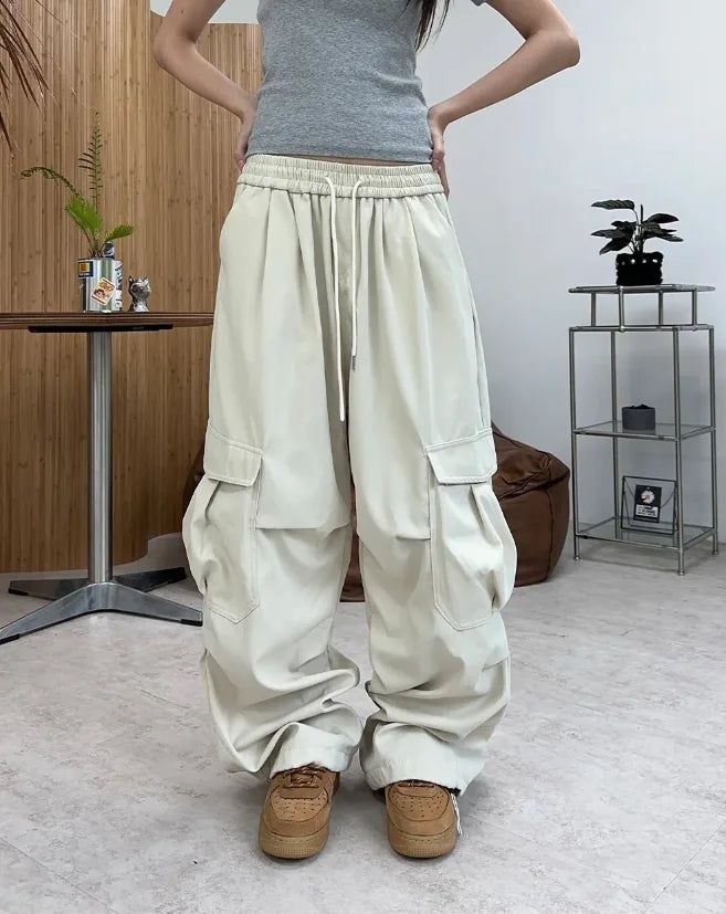 SATIIIZ（サティーズ）の「Eppen pintuck wide cargo pants（Pants）」