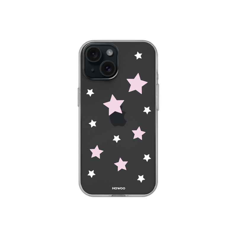 Hawoo（ハウ）の「パステルスターゼリーハードケース (pink)（スマホグッズ/小物）」