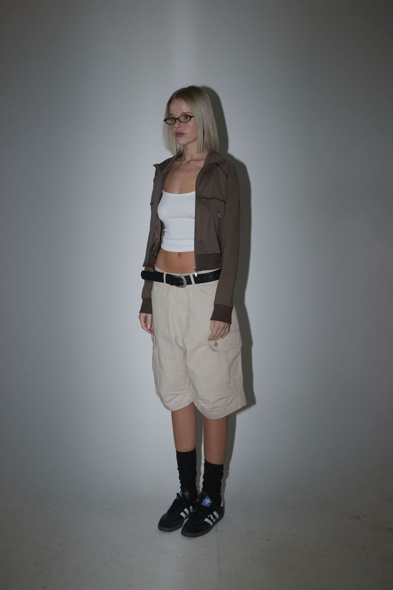 BEIGE CARGO PANTS