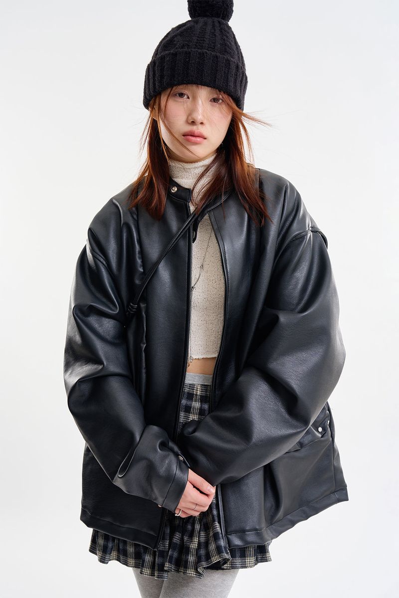 Raucohouse(ラウコハウス)の「エンボスバイカーレザージャケット(ジャケット/アウター)」