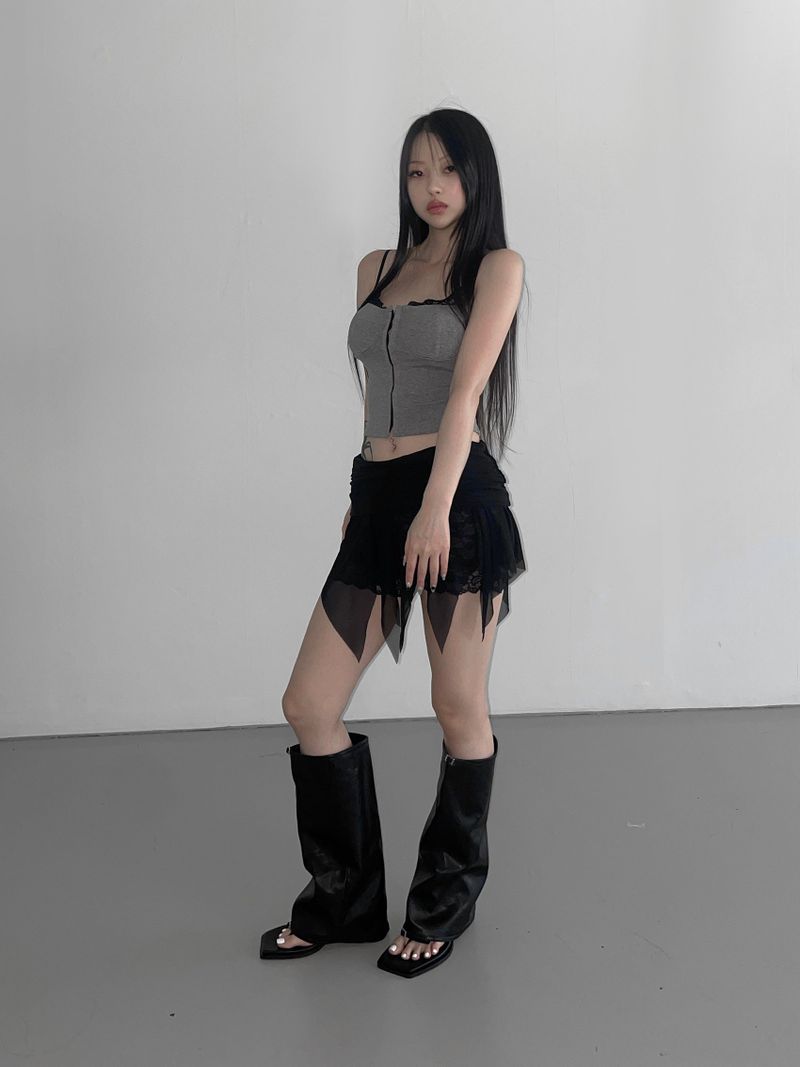 flip mesh layered sk(3 color)